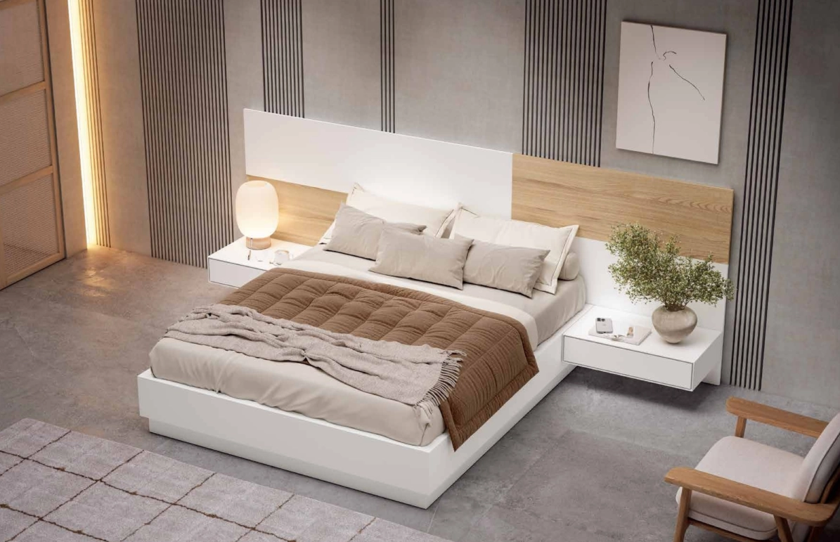 Dormitorio Roble europeo Blanco